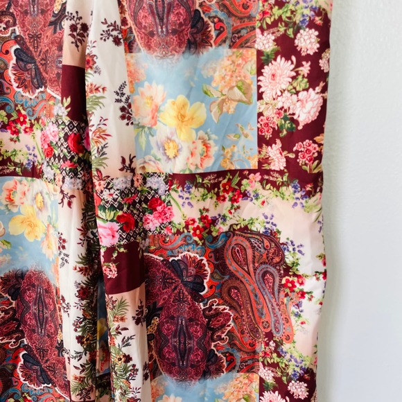 Boston Proper Size S Patchwork Palazzo High Waisted pants - Picture 6 of 13